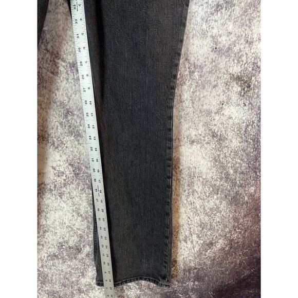 ABERCROMBIE & FITCH Jeans 29/8R Black 70s Vintage Flare High Rise Curve Love - Picture 6 of 9